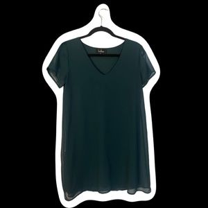 LULU’S SHORT FOREST GREEN DRESS IN SMALL